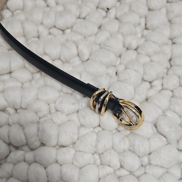 Accessories - Elegant Black and Gold Women's Belt